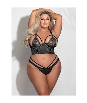 Satin And Lace 2-piece Bra Set 