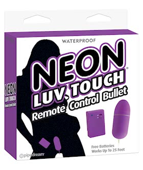 Neon Luv Touch Remote Control Vibrating Bullet